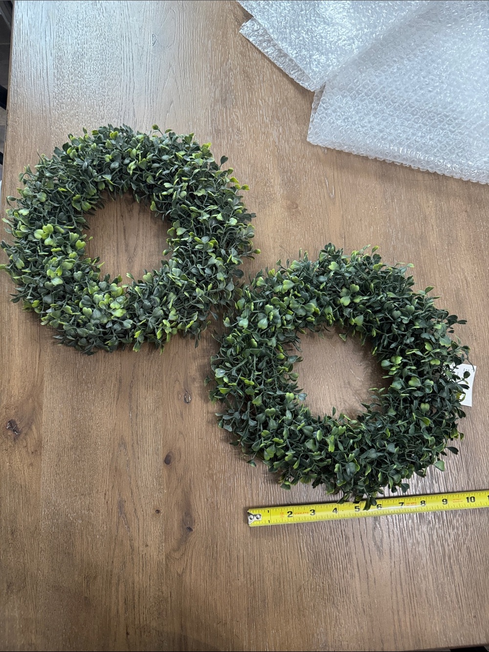 2 small wreaths